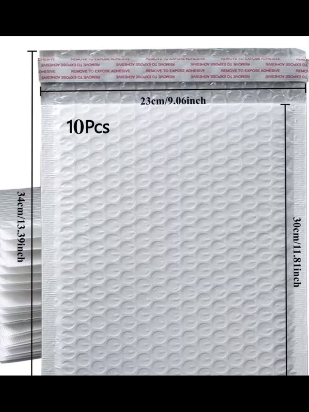 White Bubble Mailer Envelope 9x12 - 10 Pack